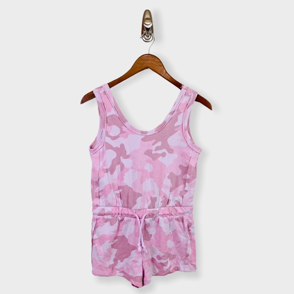 NWT PINK ROSE Girl Camo Pink Romper